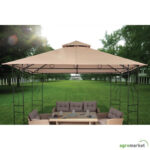 Metalna gazebo tenda PANAMA - bez