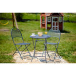 GREEN BAY Balkon garnitura metalna 545x455x890mm stolice i sto na sklapanje - Image 2